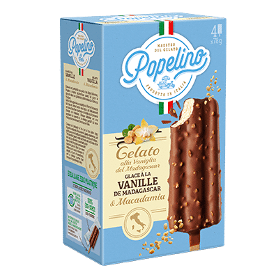 Popelino Alfagel Vanille glace en bâtonnet