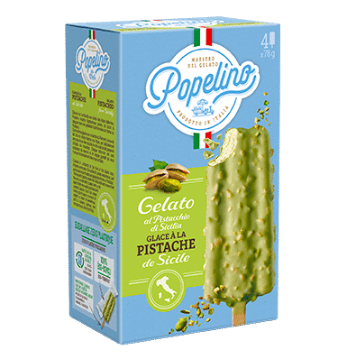 Popelino Alfagel glace pistache en bâtonnet