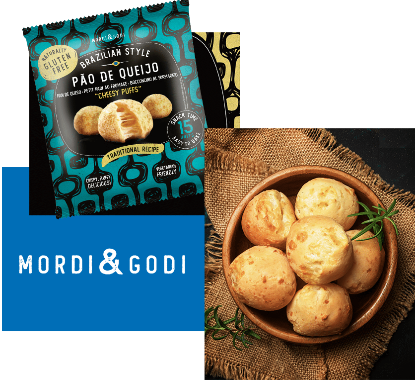 french distributor pao de queijo mordi&godi alfagel