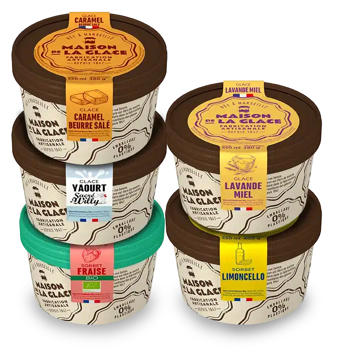 Lancement nouveaux pot Maison de la Glace - Notre histoire Alfagel