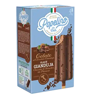 Popelino glace gianduja en bâtonnet - Alfagel