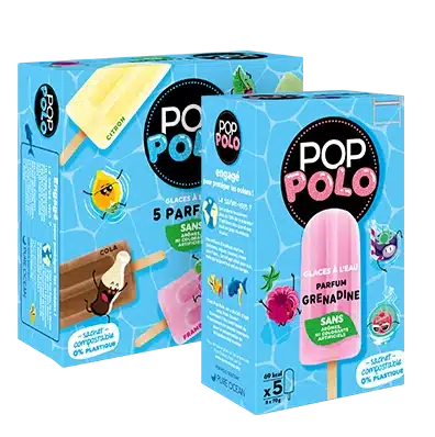 Pop Polo Glace à l'au bâtonnet - Alfagel