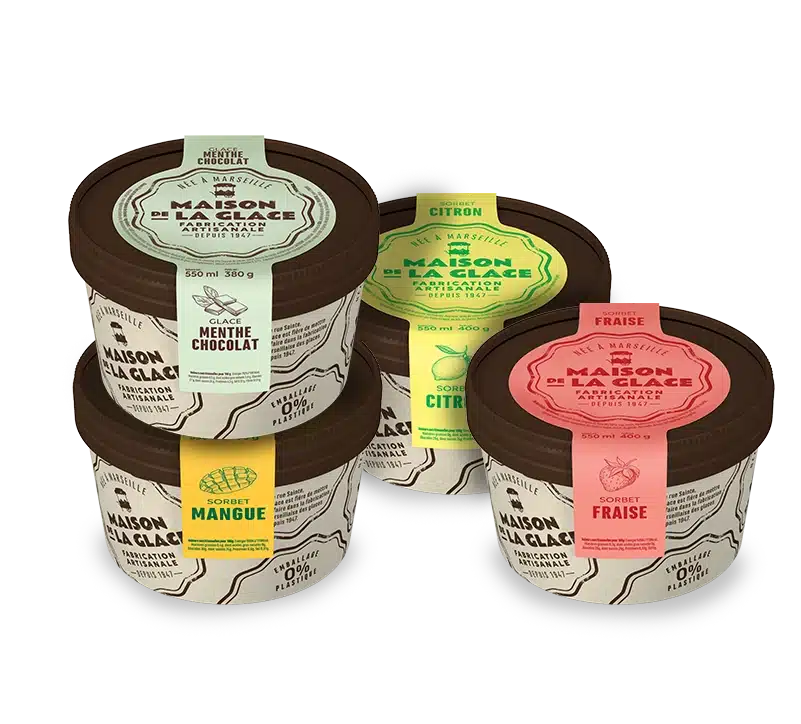 Lancement nouveaux pot Maison de la Glace - Notre histoire Alfagel